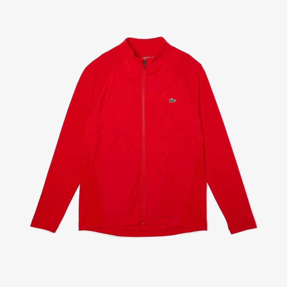 Lacoste SPORT x Novak Djokovic Technical Zip Jacket Rød | 5382-LMAWF