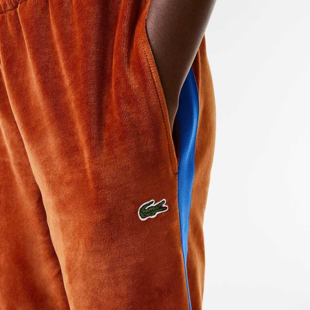 Lacoste Side Contrast Band Trackpants Brune | 9173-OCKJF