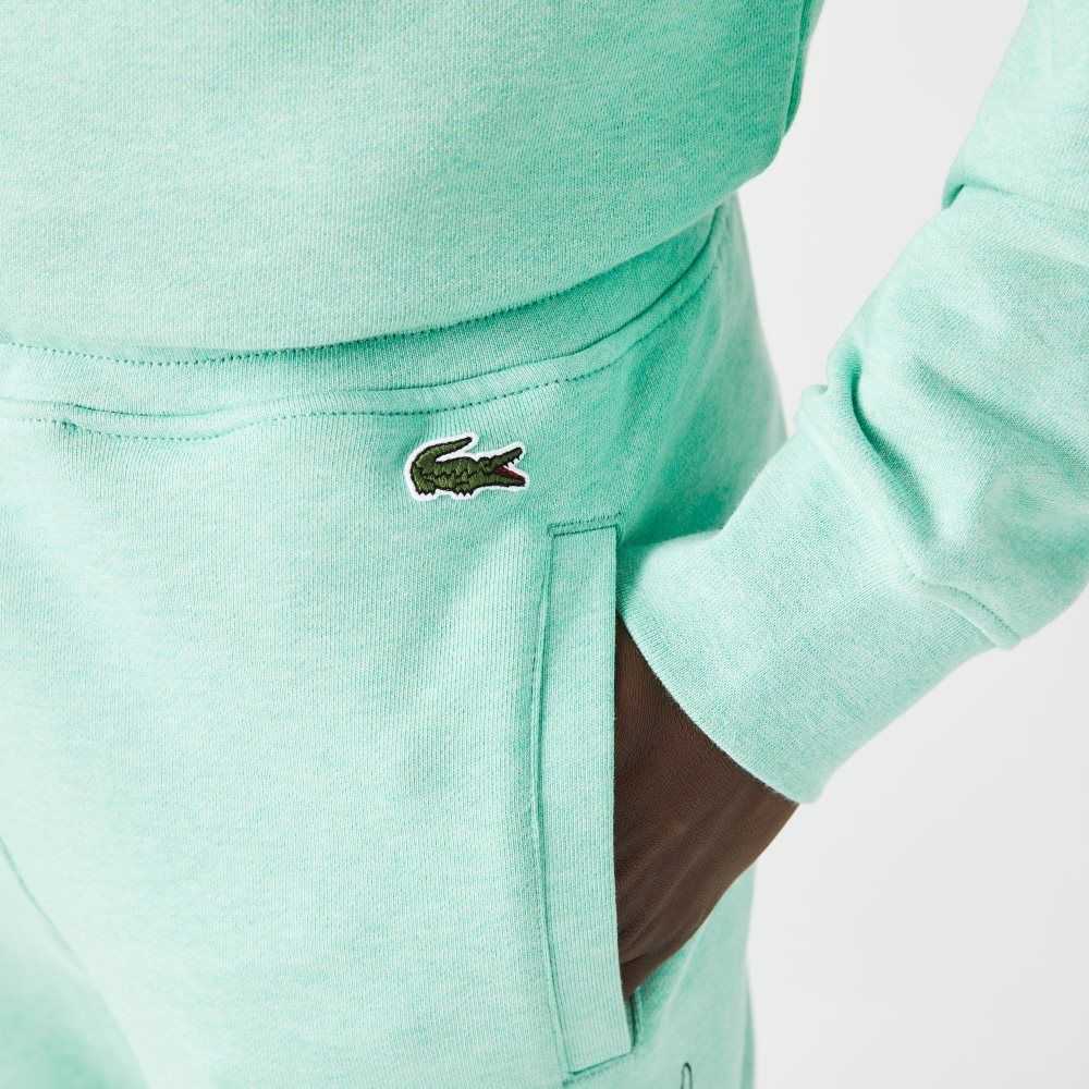 Lacoste Signature And Crocodile Print Bomull Fleece Jogging Grønn | 4086-INZYJ