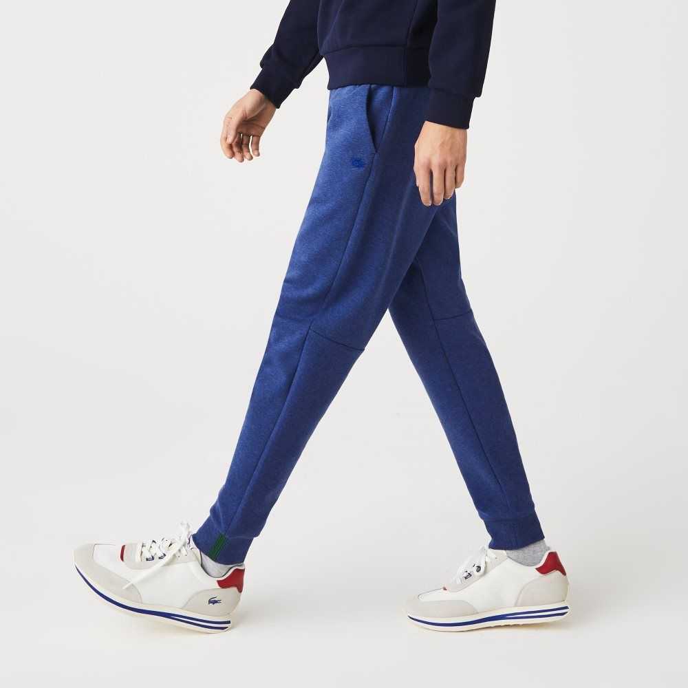 Lacoste Slim Fit Heathered Bomull Blend Tracksuit Blå | 5748-GPTFZ