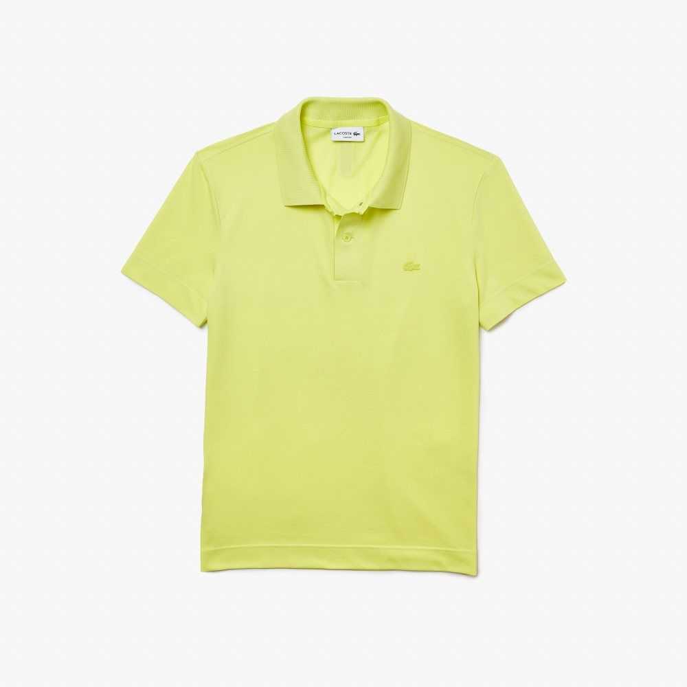 Lacoste Slim Fit Organic Stretch Bomull Pique Gul | 7812-PYWOA