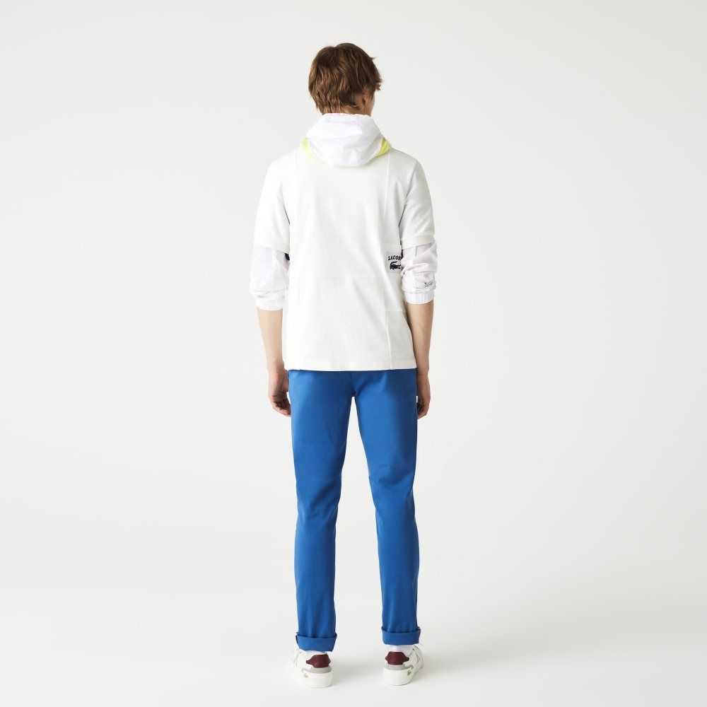 Lacoste Slim Fit Stretch Bomull Blå | 1754-ZOLQR