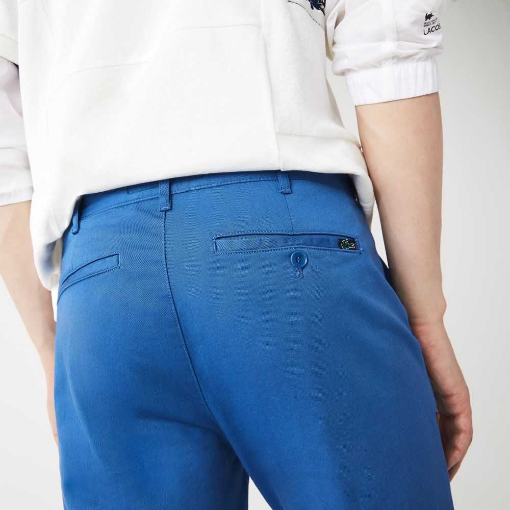 Lacoste Slim Fit Stretch Bomull Blå | 1754-ZOLQR