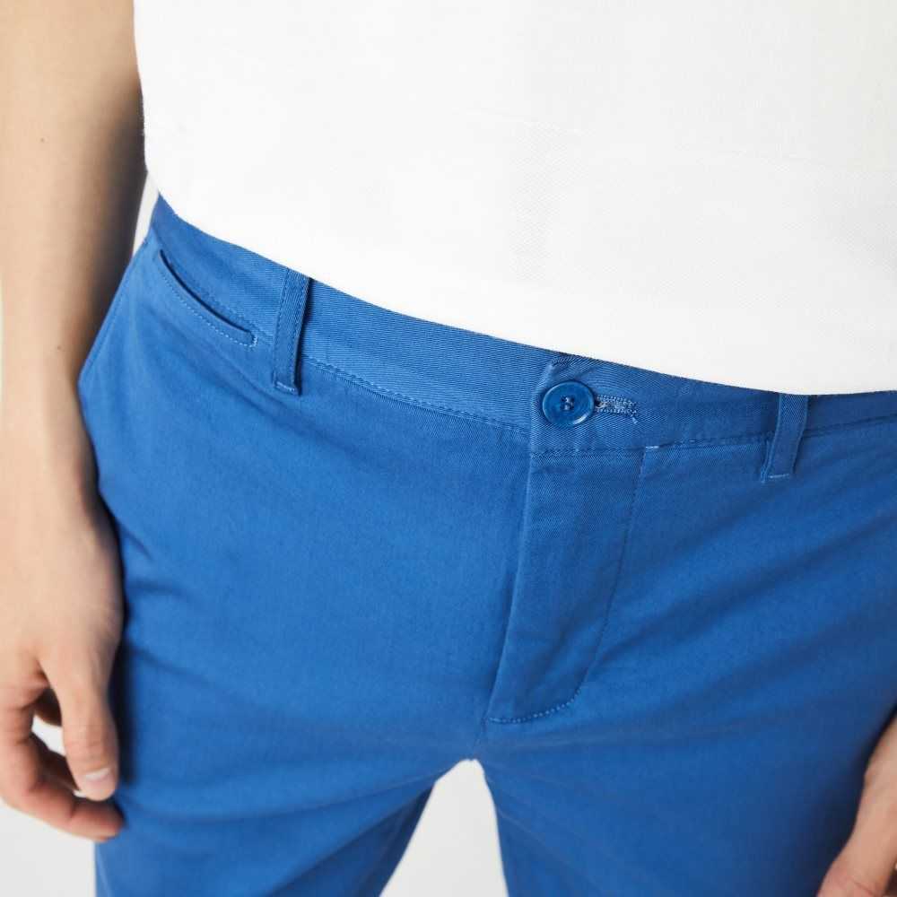 Lacoste Slim Fit Stretch Bomull Blå | 1754-ZOLQR