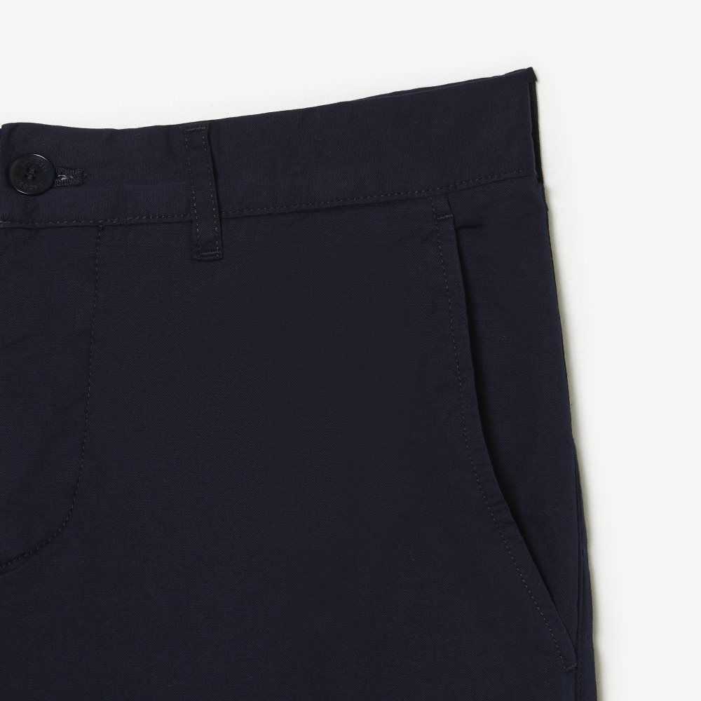 Lacoste Slim Fit Stretch Bomull Chinos Marineblå Blå | 0784-JPNAD