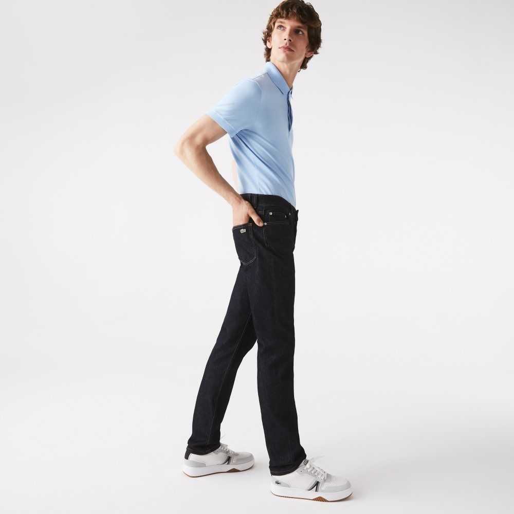 Lacoste Slim Fit Stretch Bomull Denim Blå | 0513-QAIEF