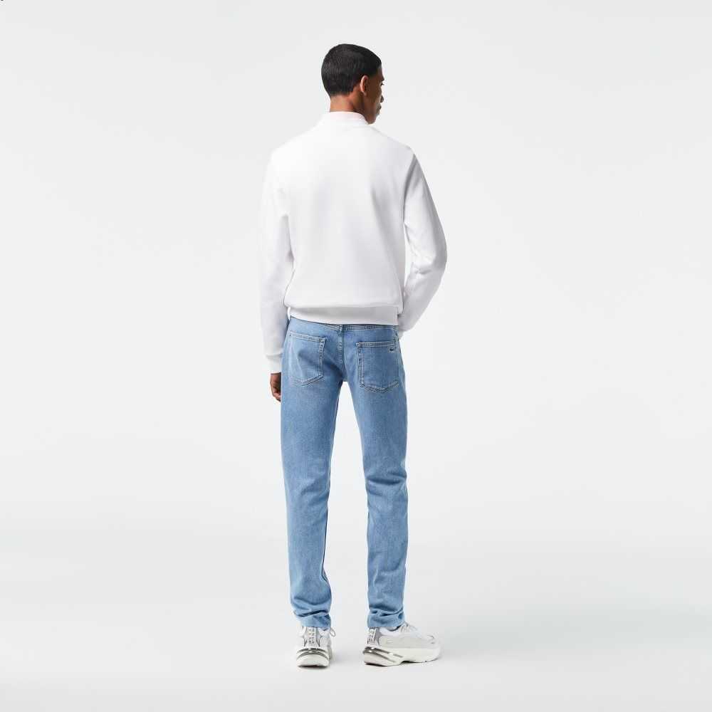 Lacoste Slim Fit Stretch Bomull Denim Blå | 0984-YXQUE