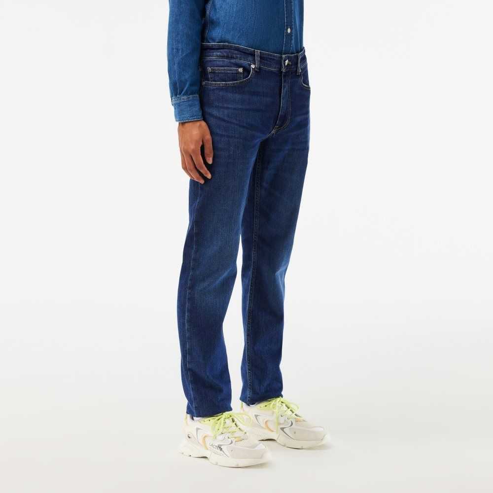 Lacoste Slim Fit Stretch Bomull Denim Blå | 2598-YSWUR