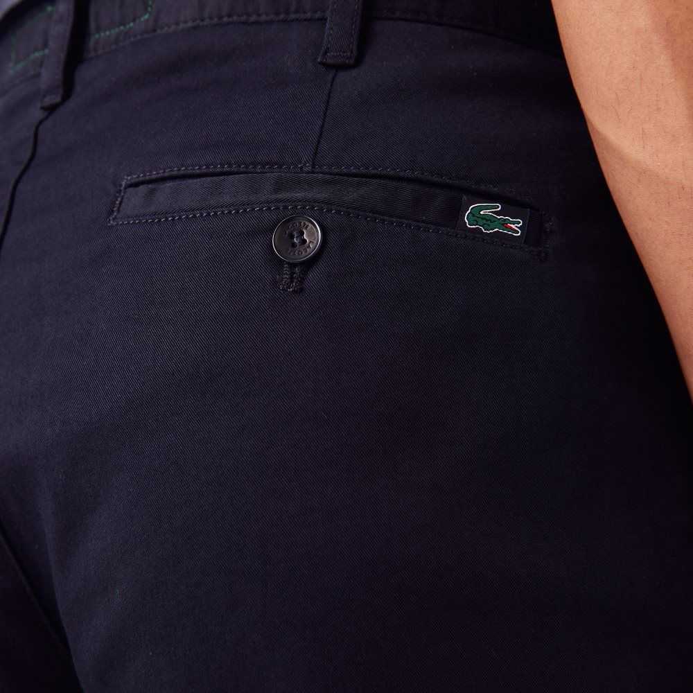 Lacoste Slim Fit Stretch Bomull Marineblå Blå | 4695-INRAH