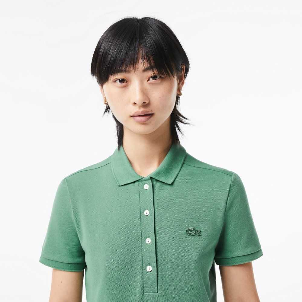 Lacoste Slim Fit Stretch Bomull Pique Khaki Grønn | 2870-NGCPT