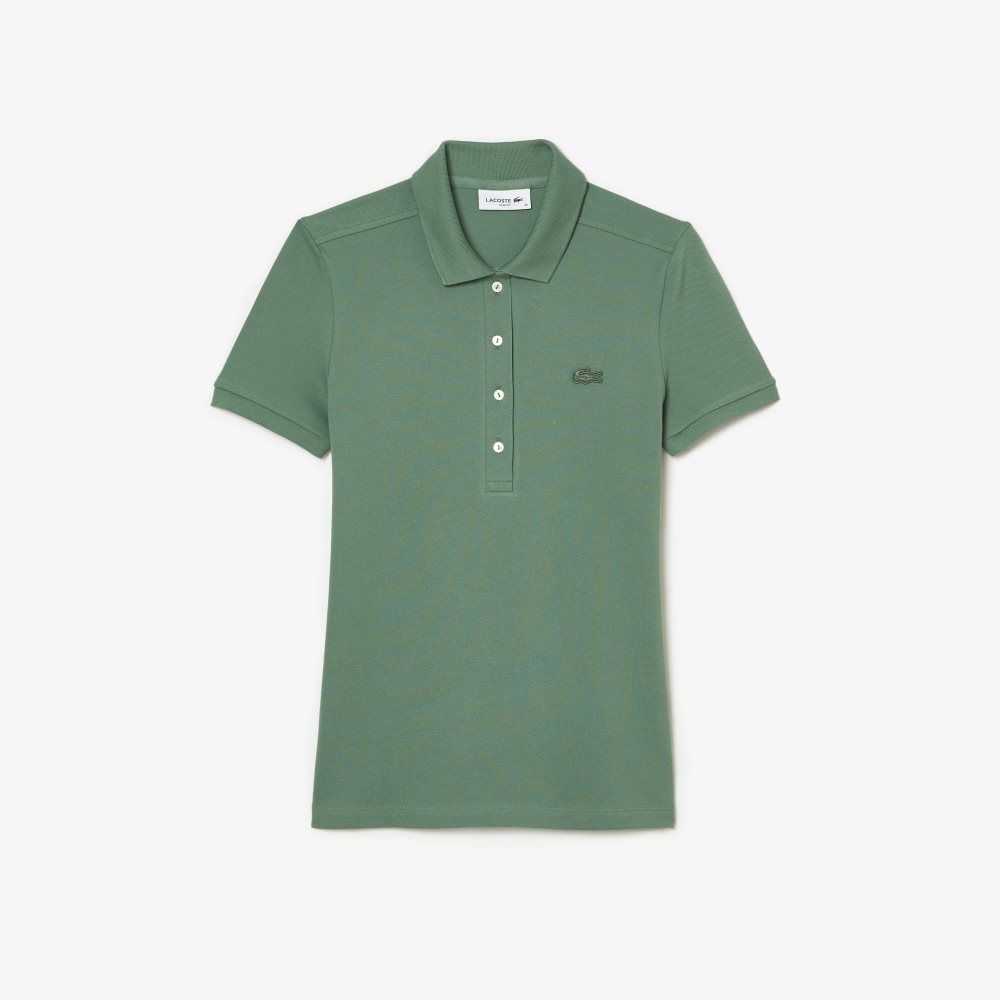 Lacoste Slim Fit Stretch Bomull Pique Khaki Grønn | 2870-NGCPT