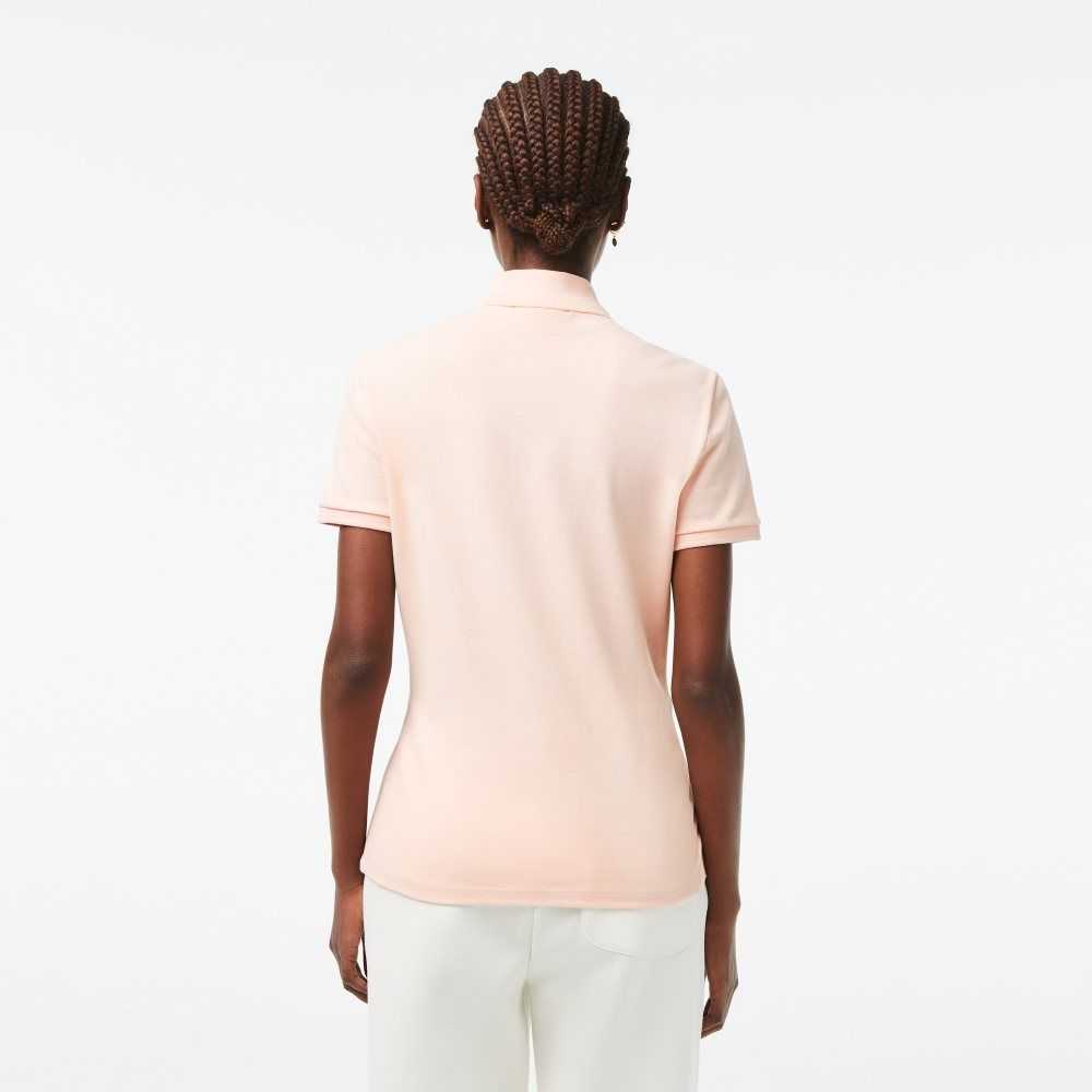 Lacoste Slim Fit Stretch Bomull Pique Lyse Rosa | 0398-PRSYX