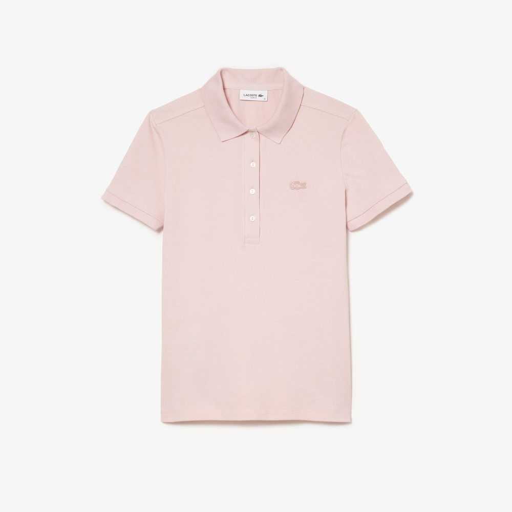 Lacoste Slim Fit Stretch Bomull Pique Lyse Rosa | 0398-PRSYX