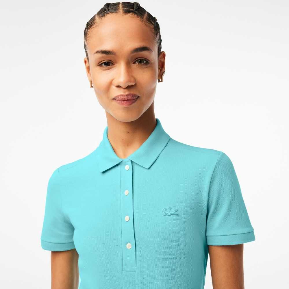 Lacoste Slim Fit Stretch Bomull Pique Mint | 8240-LHUEQ