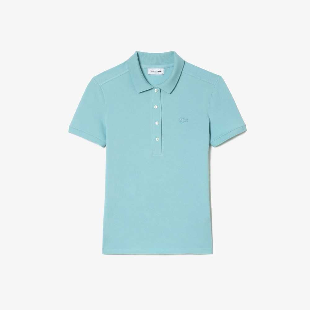 Lacoste Slim Fit Stretch Bomull Pique Mint | 8240-LHUEQ