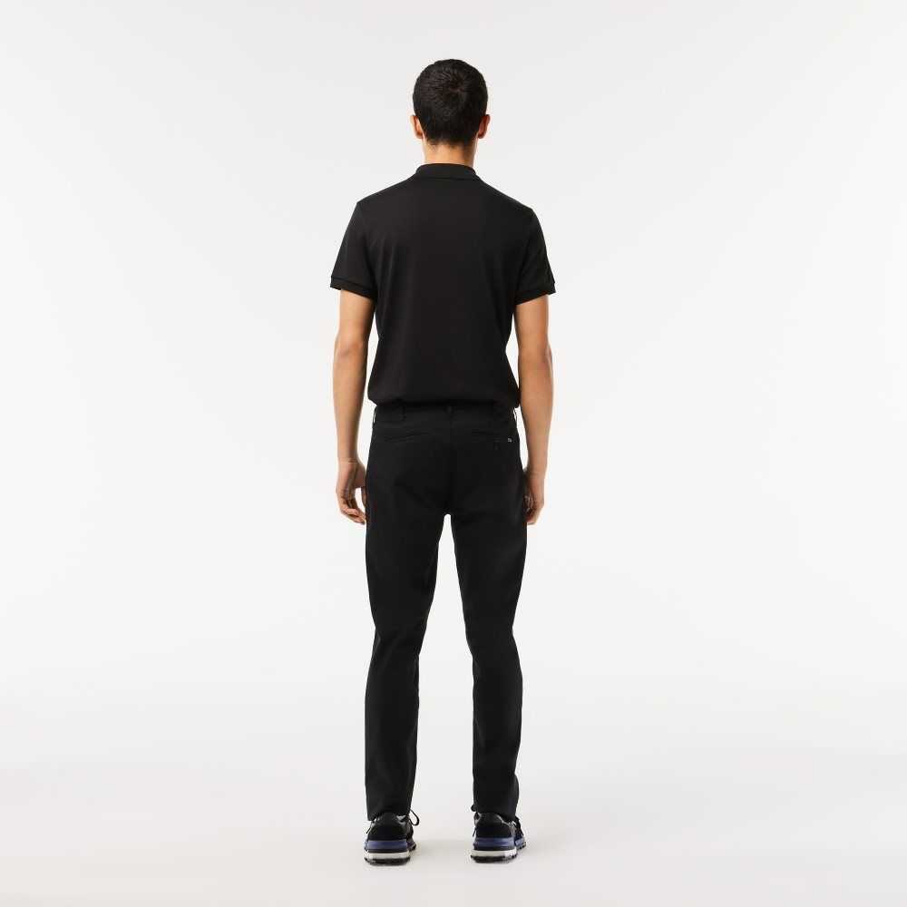 Lacoste Slim Fit Stretch Bomull Svarte | 6089-DRIEY