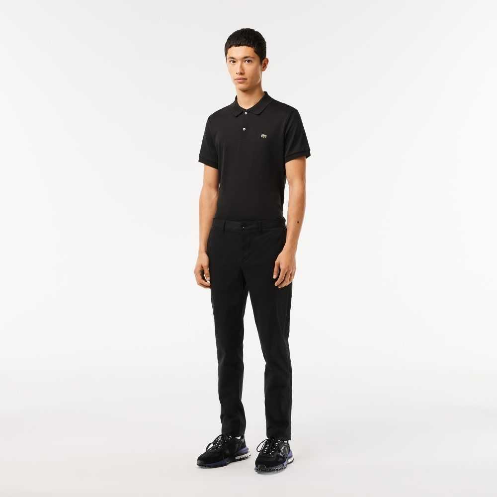 Lacoste Slim Fit Stretch Bomull Svarte | 6089-DRIEY