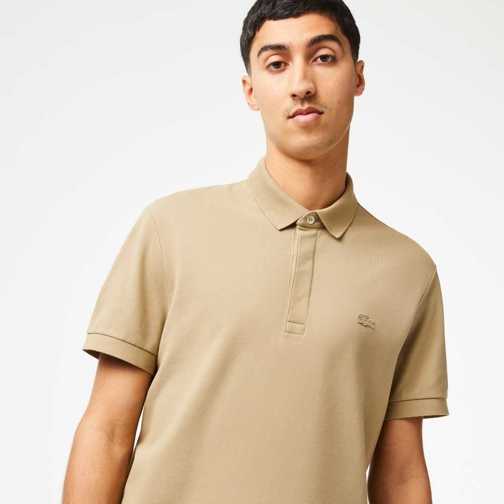 Lacoste Smart Paris Stretch Bomull Beige | 0849-UXYSM