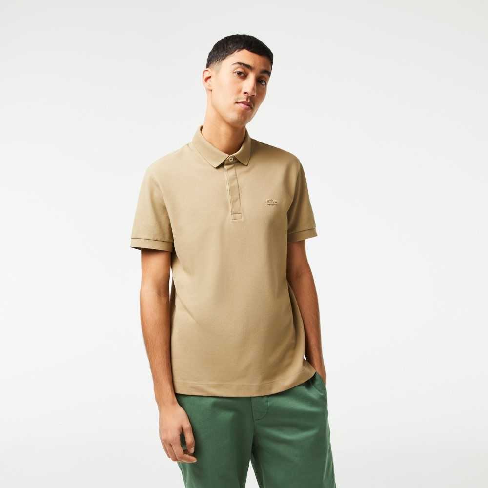 Lacoste Smart Paris Stretch Bomull Beige | 0849-UXYSM