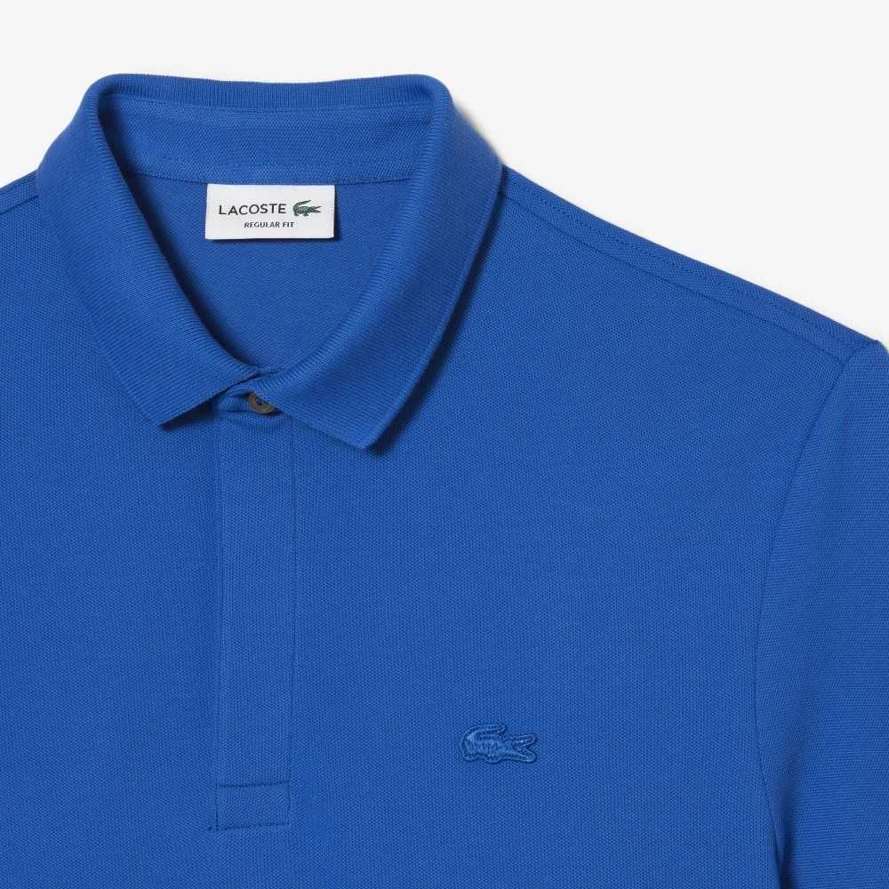 Lacoste Smart Paris Stretch Bomull Blå | 5326-KTJEU