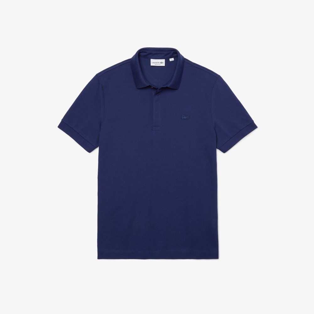 Lacoste Smart Paris Stretch Bomull Blå | 6209-YSNRE