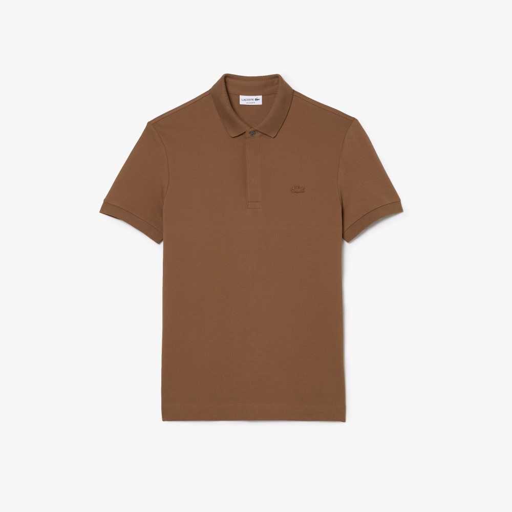 Lacoste Smart Paris Stretch Bomull Lyse Brune | 4128-YDCHG