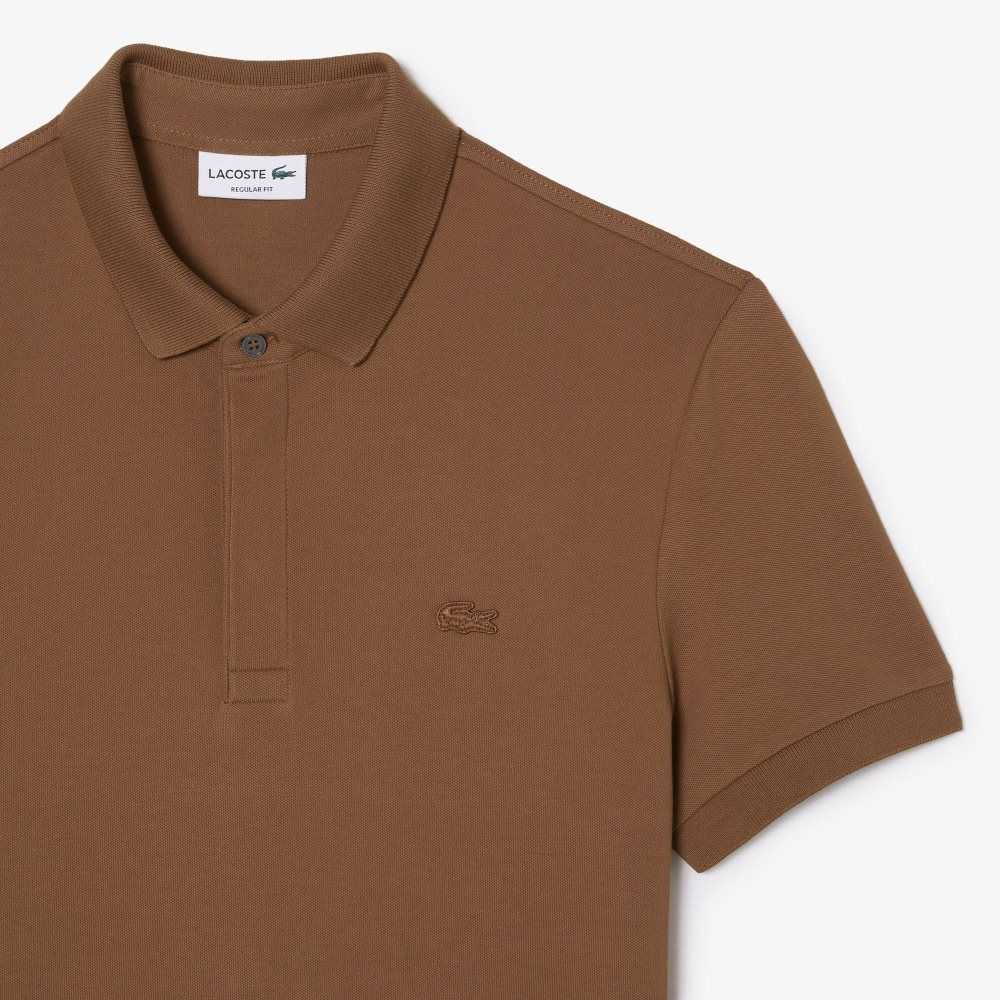 Lacoste Smart Paris Stretch Bomull Lyse Brune | 4128-YDCHG