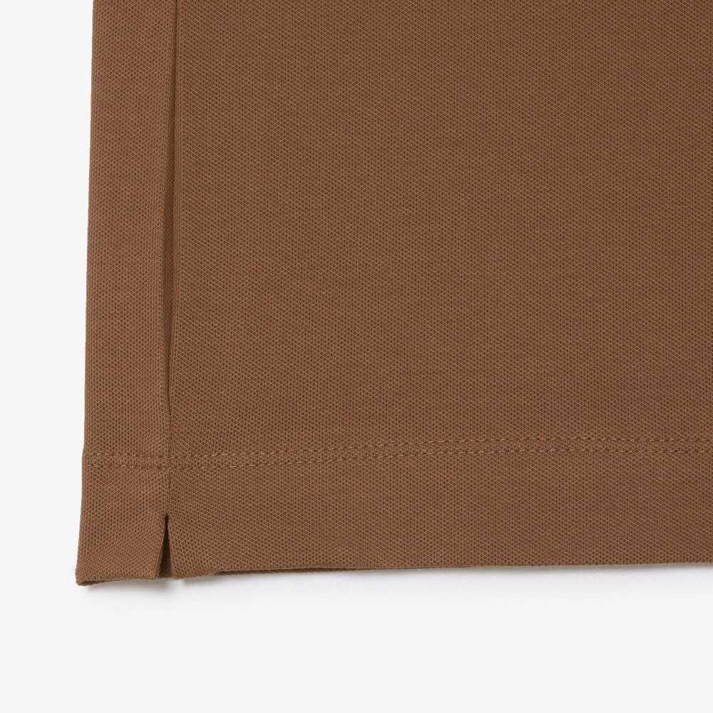 Lacoste Smart Paris Stretch Bomull Lyse Brune | 4128-YDCHG