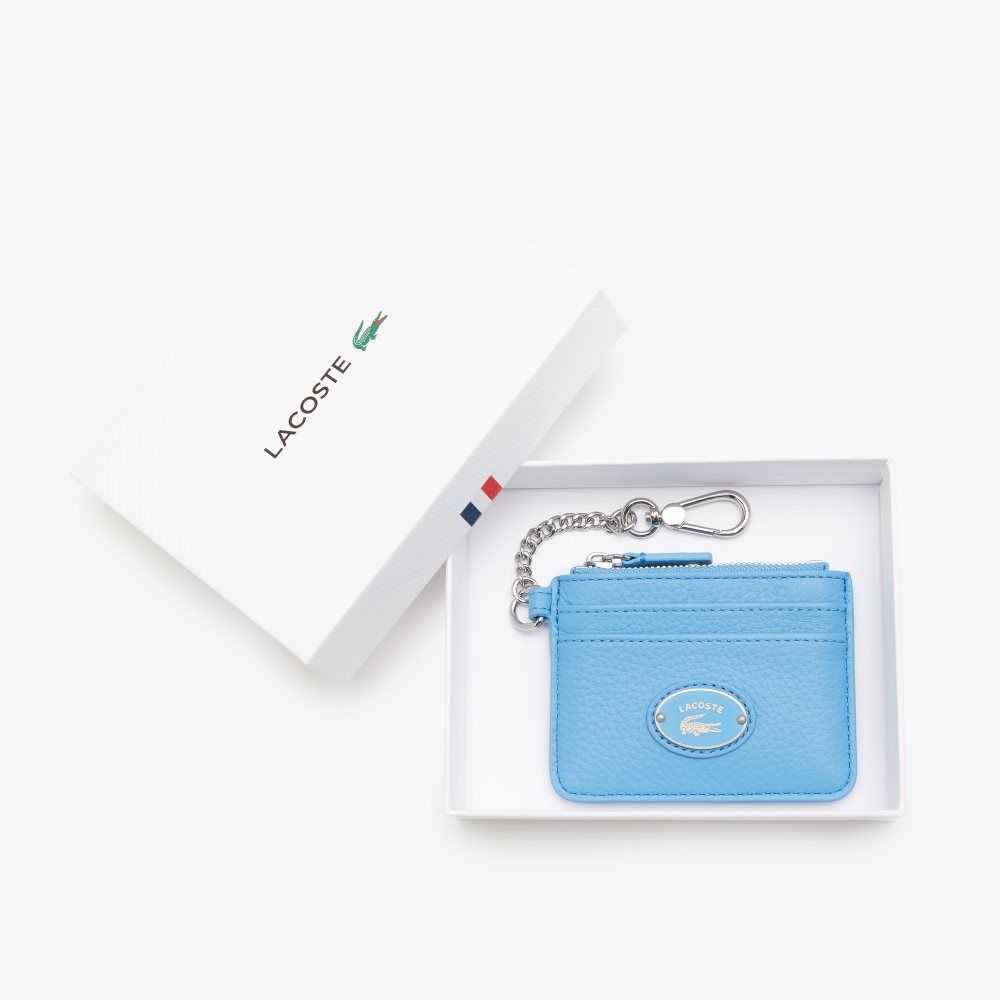 Lacoste Snap Hook Grained Lær Card Holder Multicolor | 6193-QUKOG