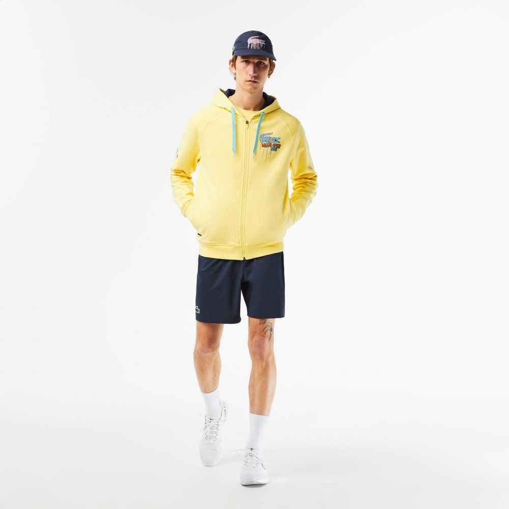 Lacoste Sports Miami Open Edition Hoodie Gul | 8961-BAKRJ