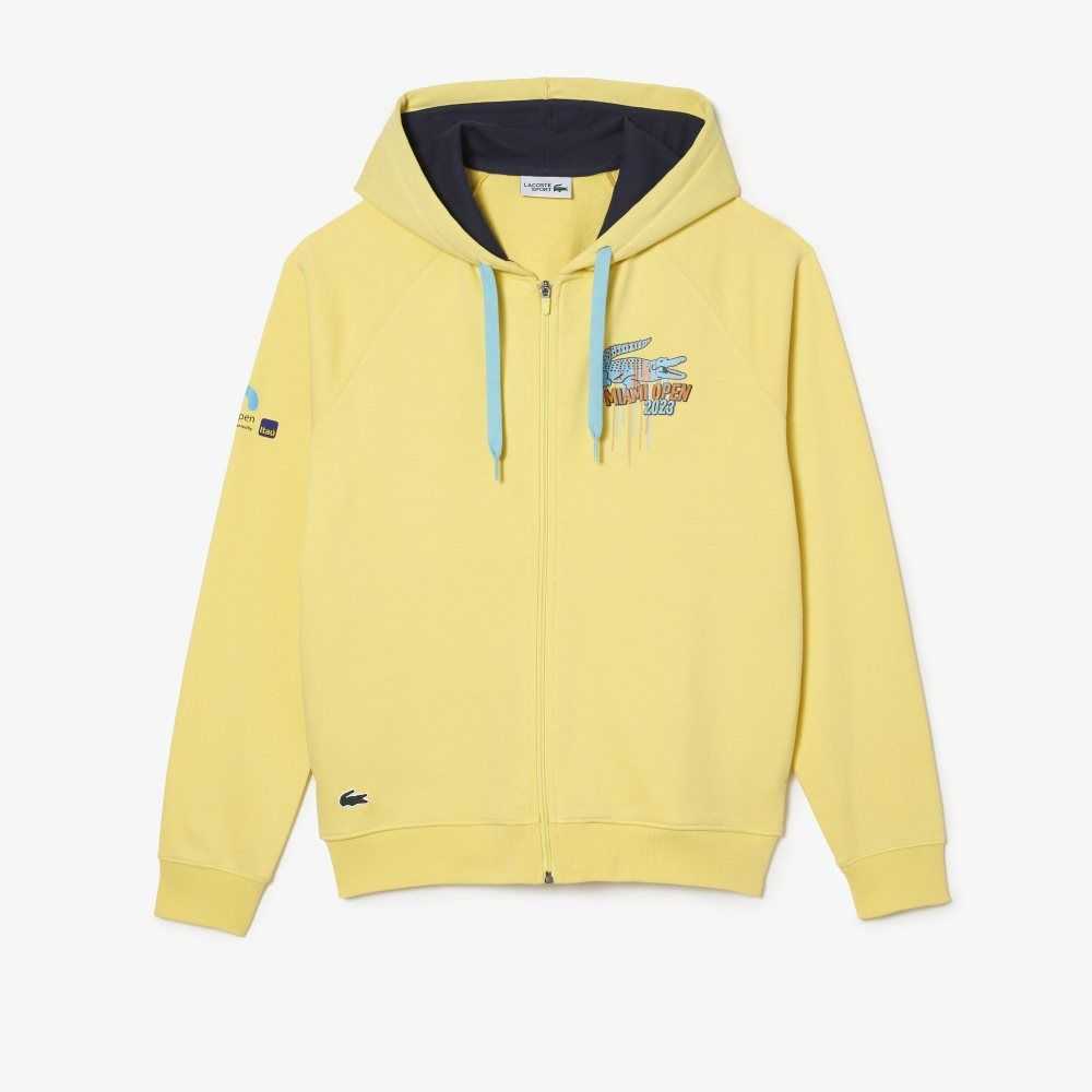 Lacoste Sports Miami Open Edition Hoodie Gul | 8961-BAKRJ