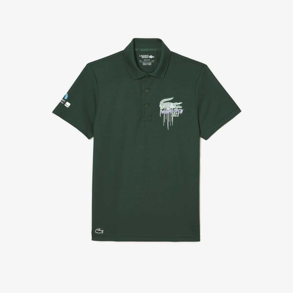 Lacoste Sports Miami Open Edition Pique Grønn | 4718-JMRYB