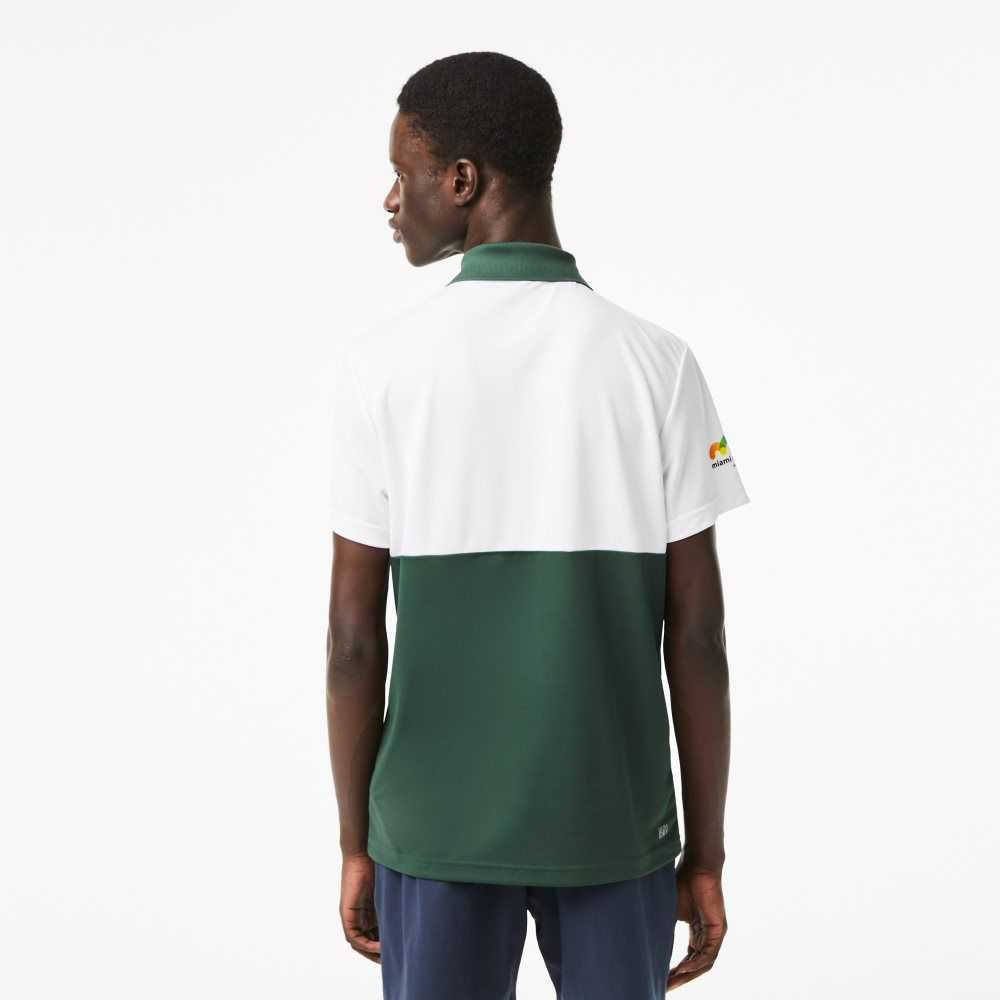 Lacoste Sports Miami Open Edition Stripe Hvite Oransje Grønn | 9137-YJXNO