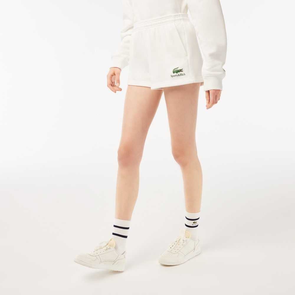 Lacoste Sports & Rich Fleece Hvite | 9382-CLWMY