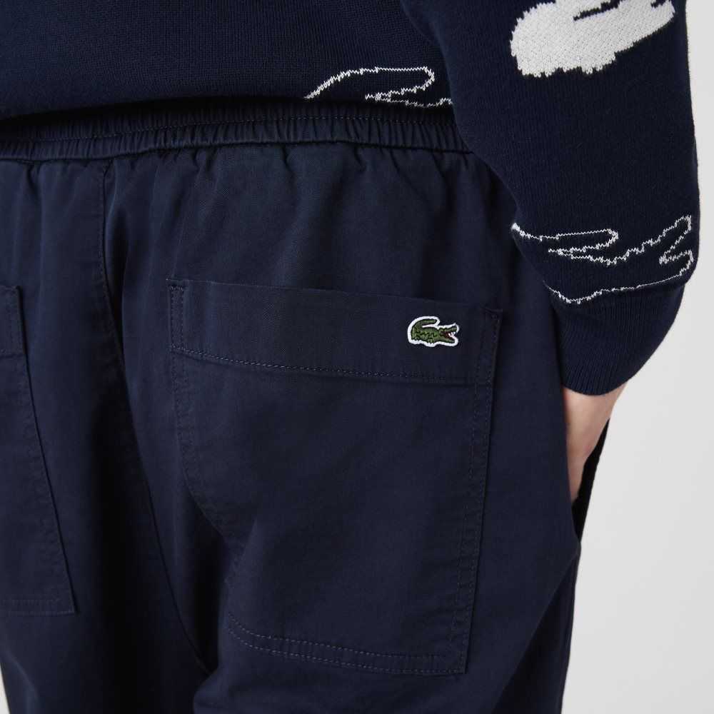 Lacoste Stretch Bomull Jogging Marineblå Blå | 5329-RASDY