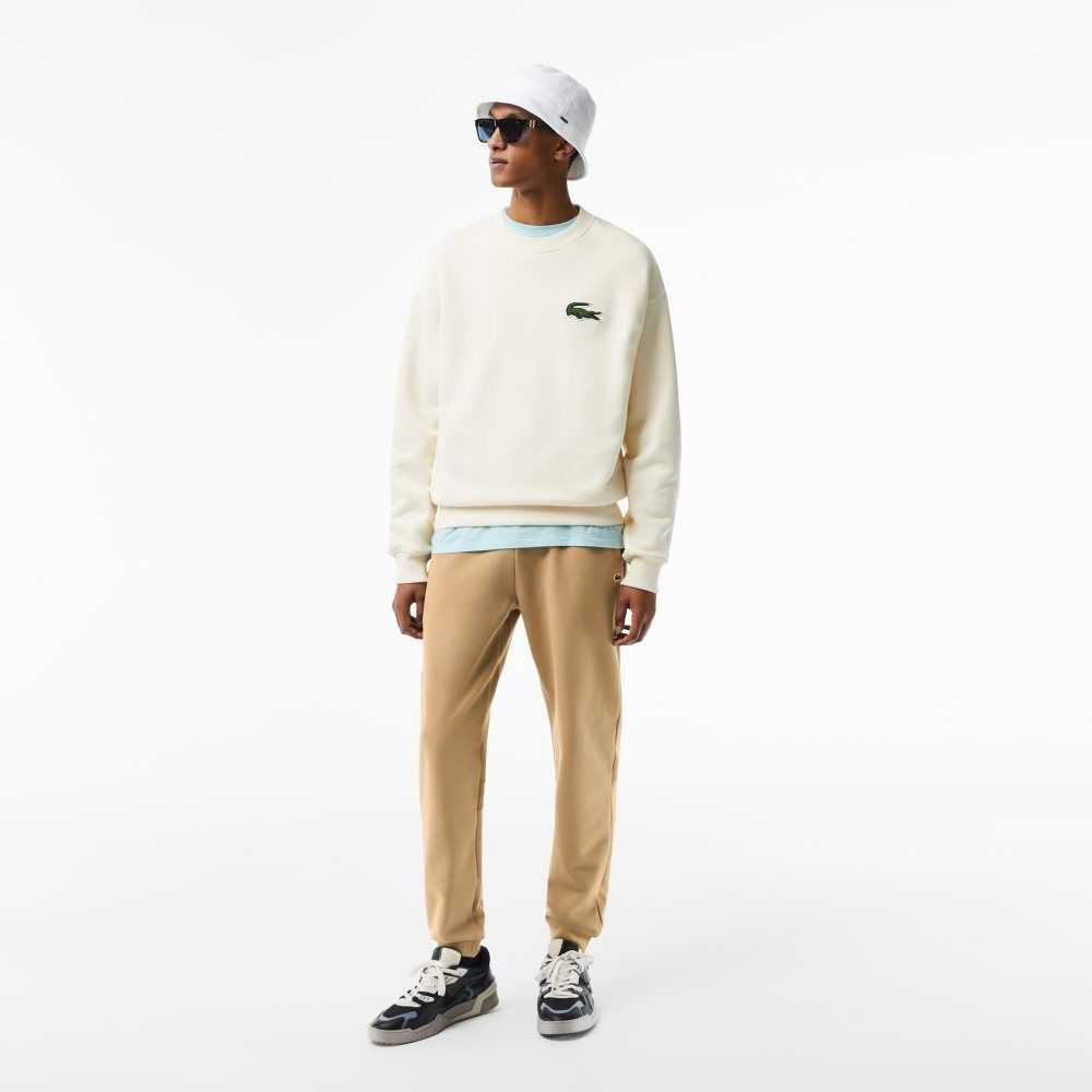 Lacoste Tapered Fit Fleece Beige | 1368-USAIV