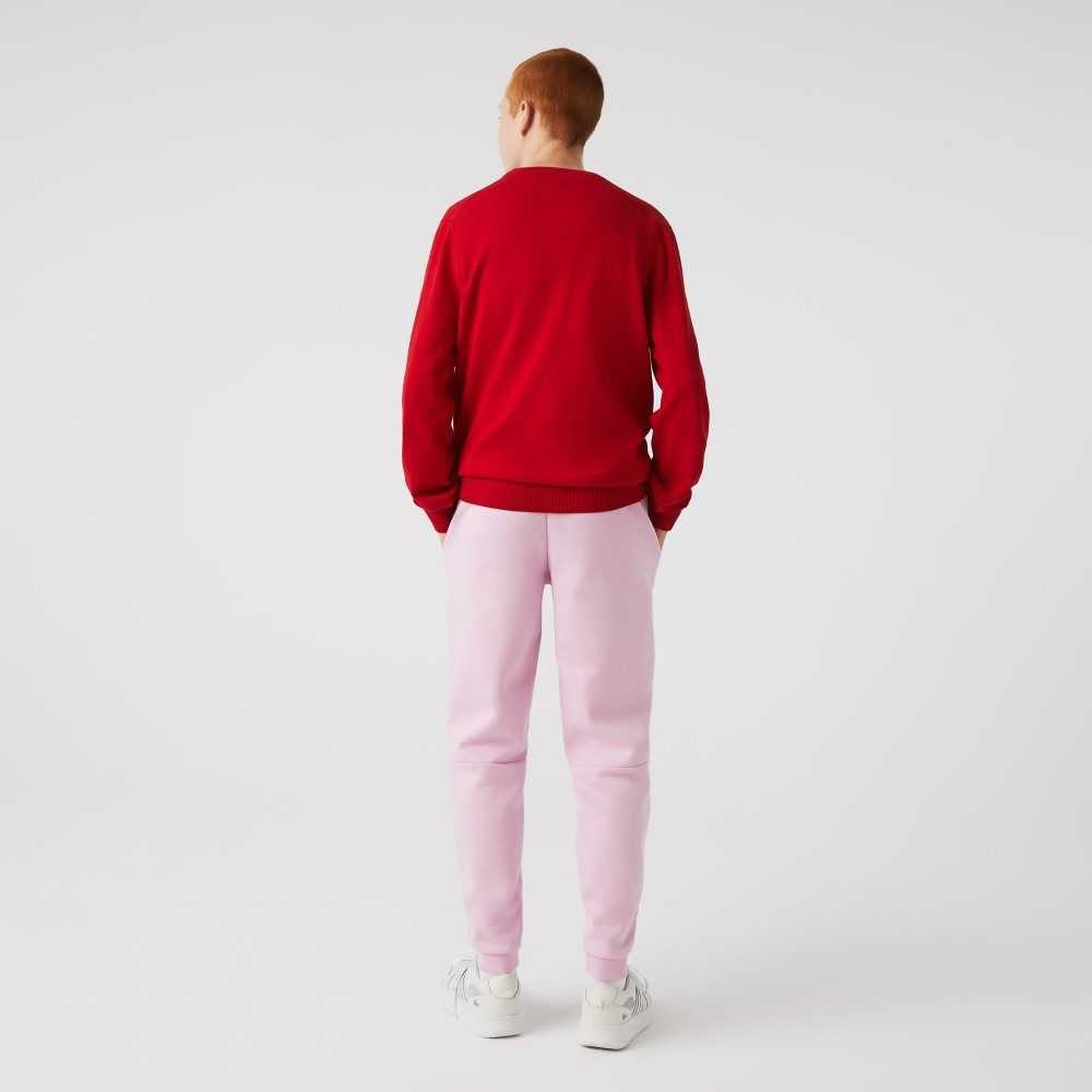 Lacoste Tapered Fit Fleece Rosa | 8971-TULKC