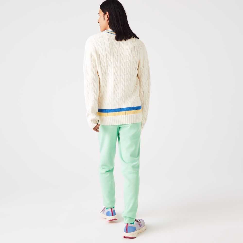 Lacoste Tapered Fit Fleece Trackpants Lyse Grønn | 9732-ELOHW