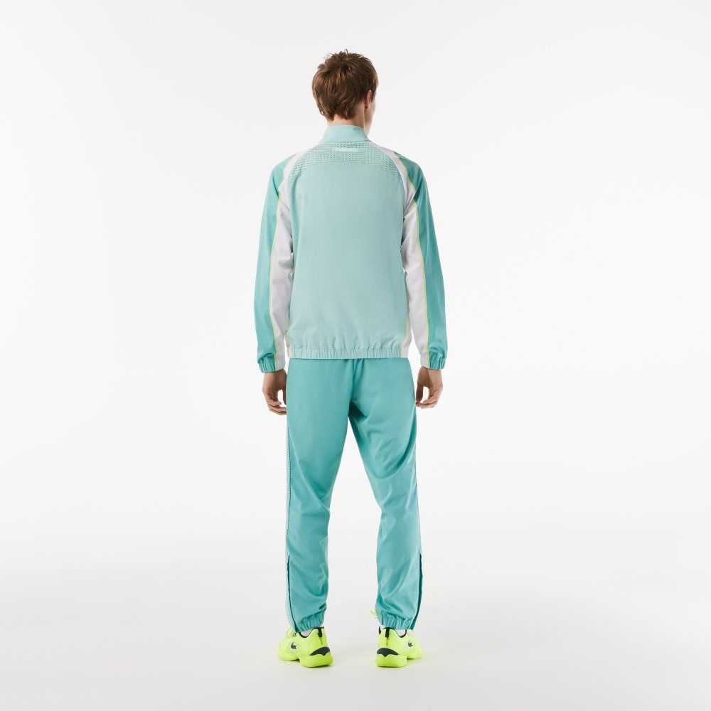 Lacoste Tennis High-Neck Jogger Set Lyse Grønn Grønn Hvite Gul | 9610-MUNAV