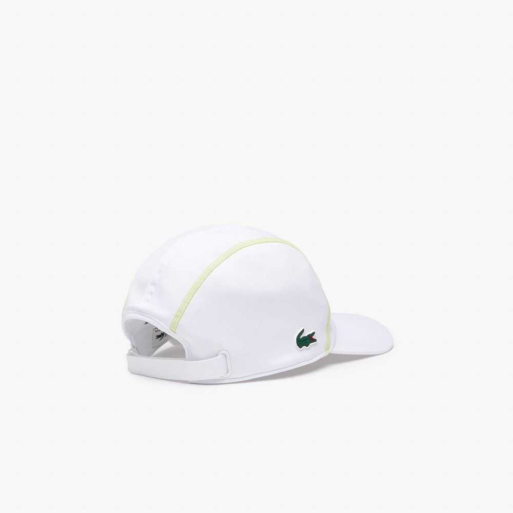 Lacoste Tennis Mesh Panel Hvite Gul | 2931-JOCMQ