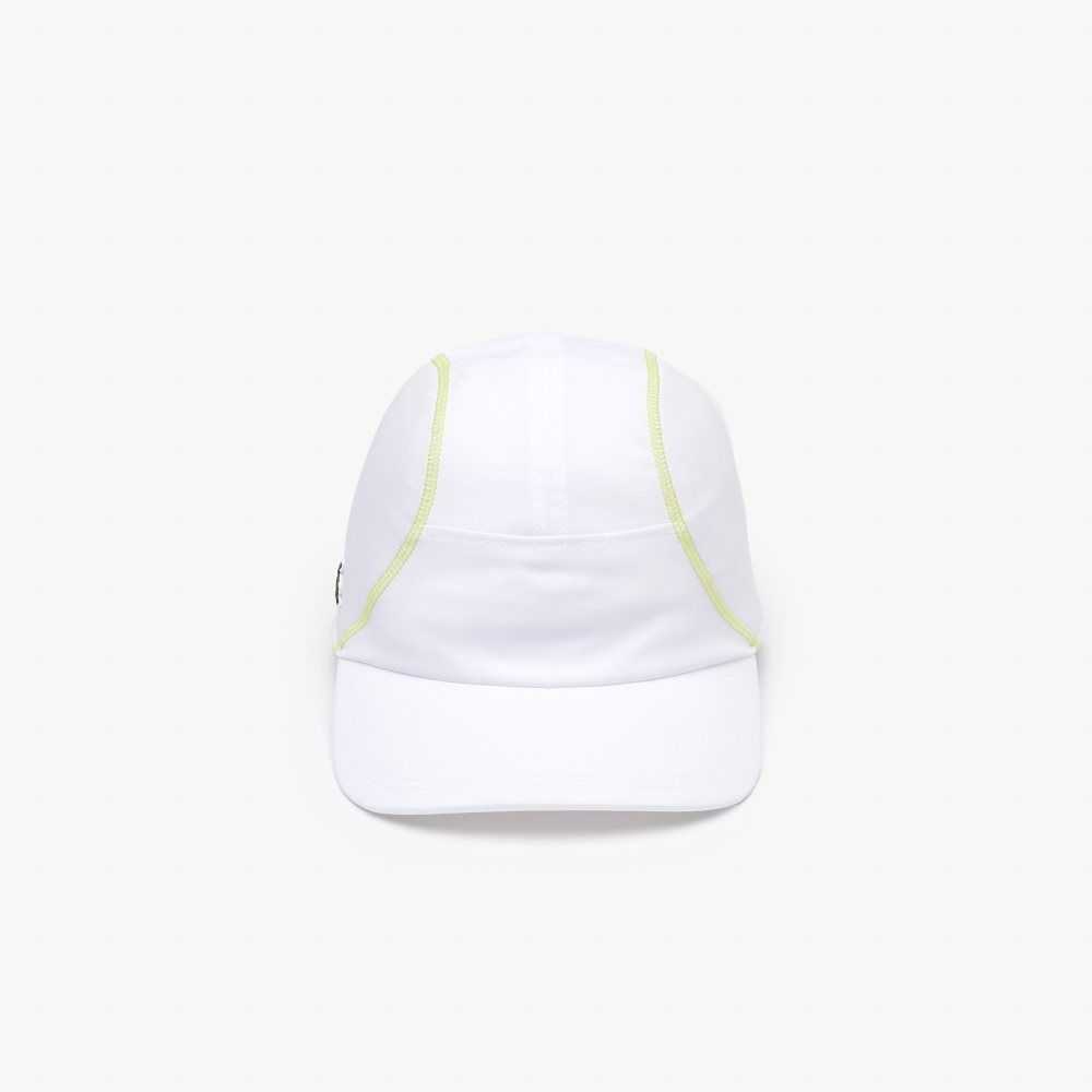 Lacoste Tennis Mesh Panel Hvite Gul | 2931-JOCMQ