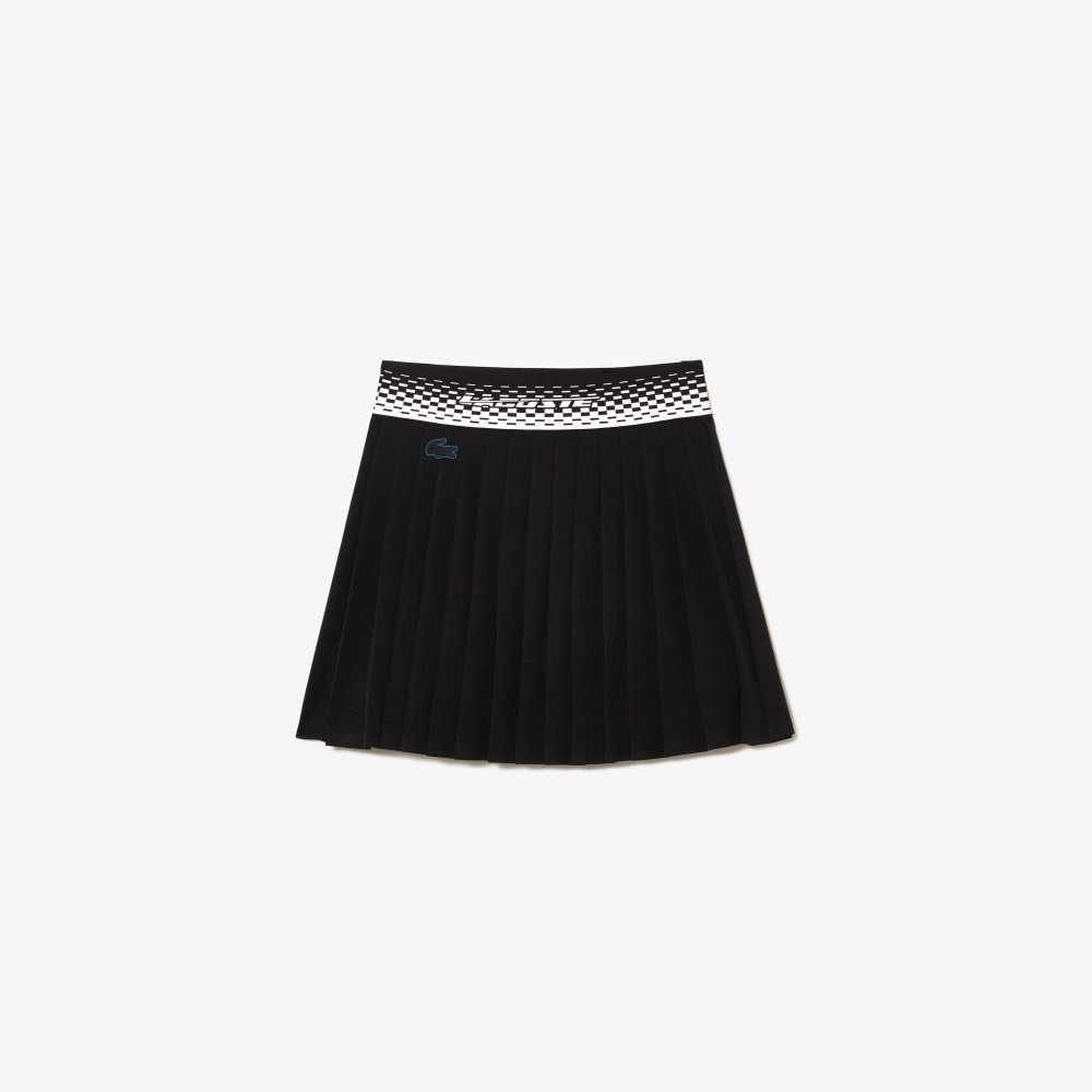 Lacoste Tennis Plissert Skirts with Built-in Svarte Grønn | 2359-IEWVT