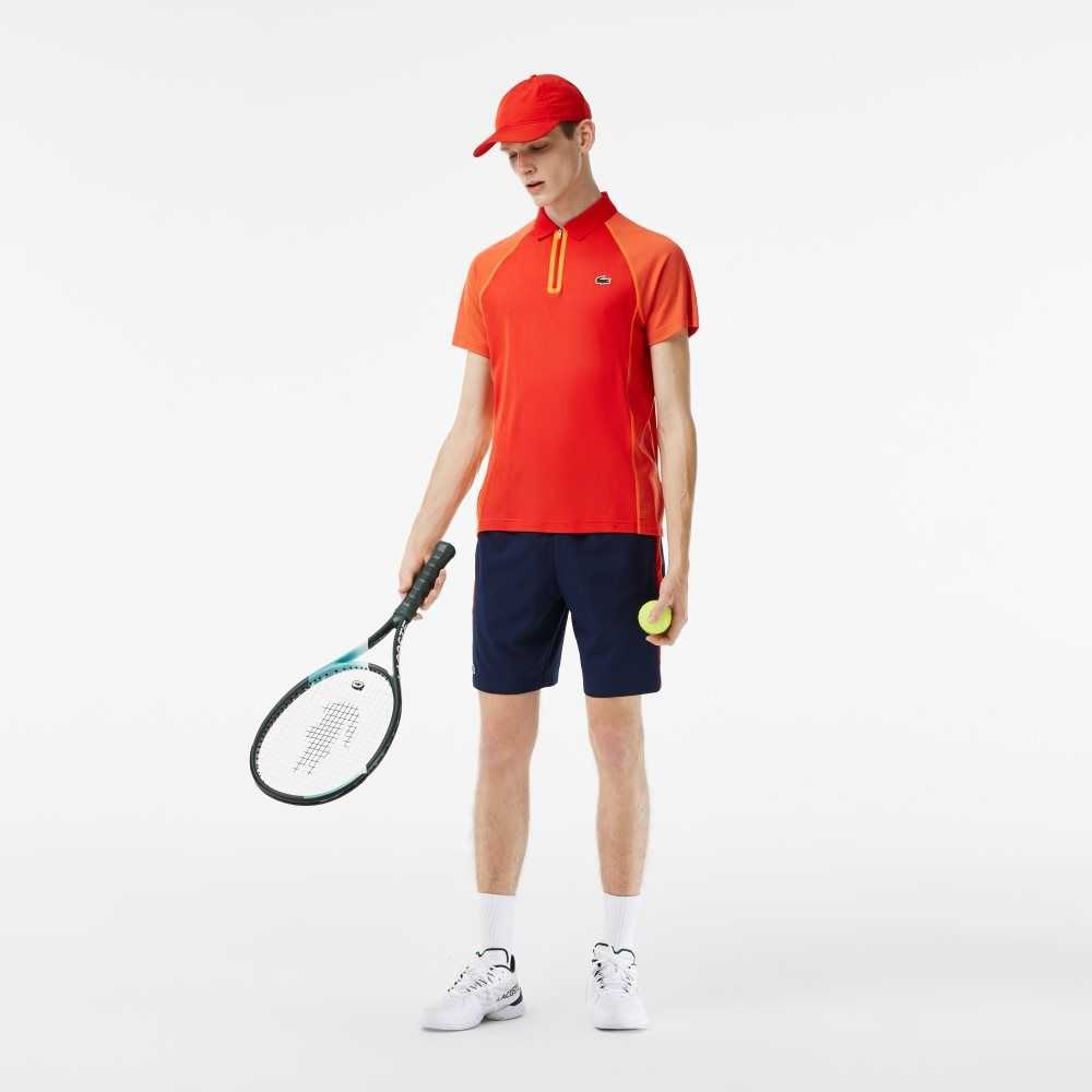 Lacoste Tennis Recycled Polyester with Ultra-Dry Teknologi Rød Oransje | 8471-HCIKS