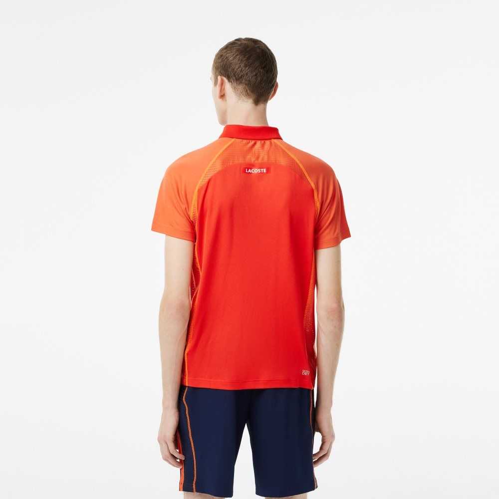 Lacoste Tennis Recycled Polyester with Ultra-Dry Teknologi Rød Oransje | 8471-HCIKS