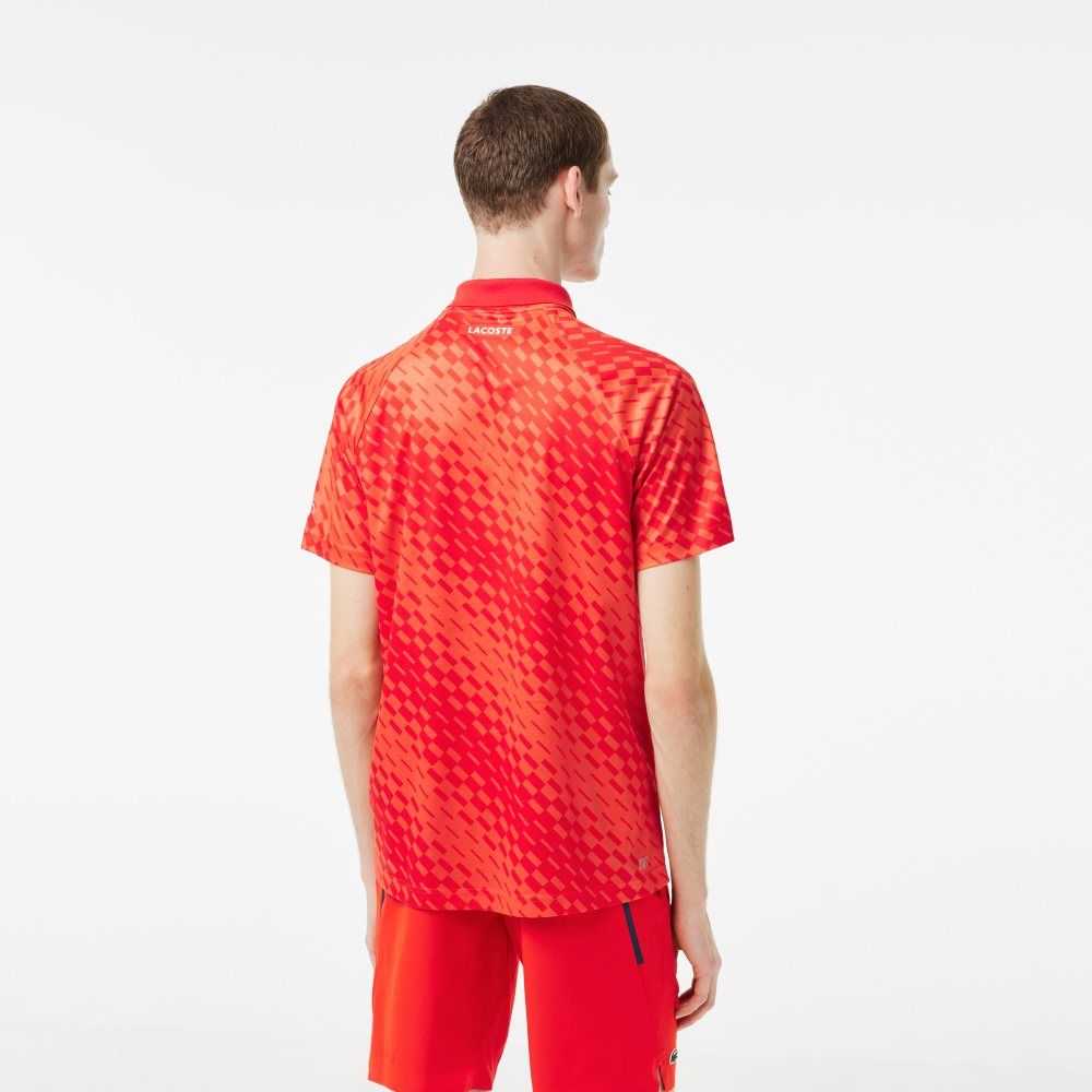 Lacoste Tennis x Novak Djokovic Fan Version Rød Oransje | 0541-ZDFVK