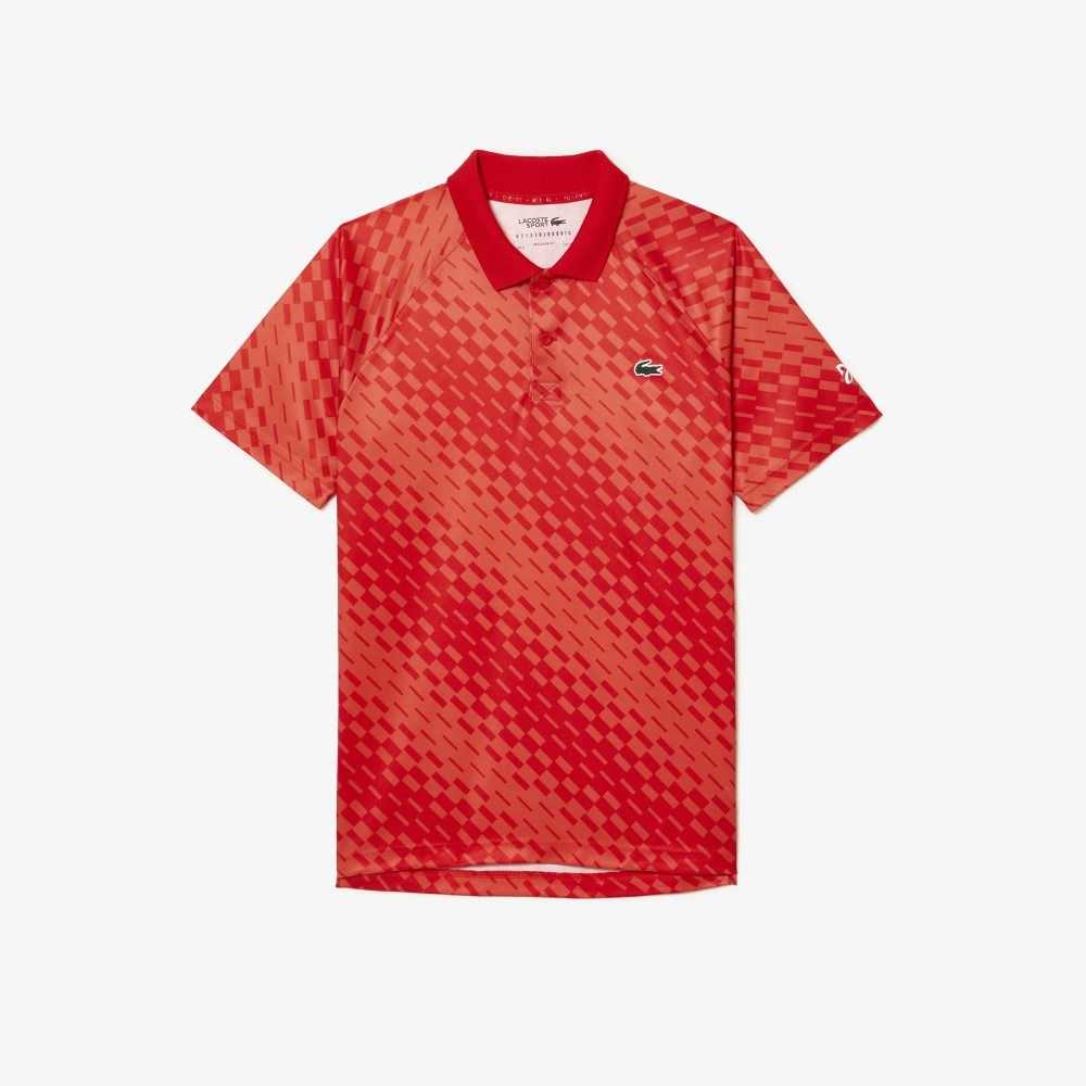 Lacoste Tennis x Novak Djokovic Fan Version Rød Oransje | 0541-ZDFVK