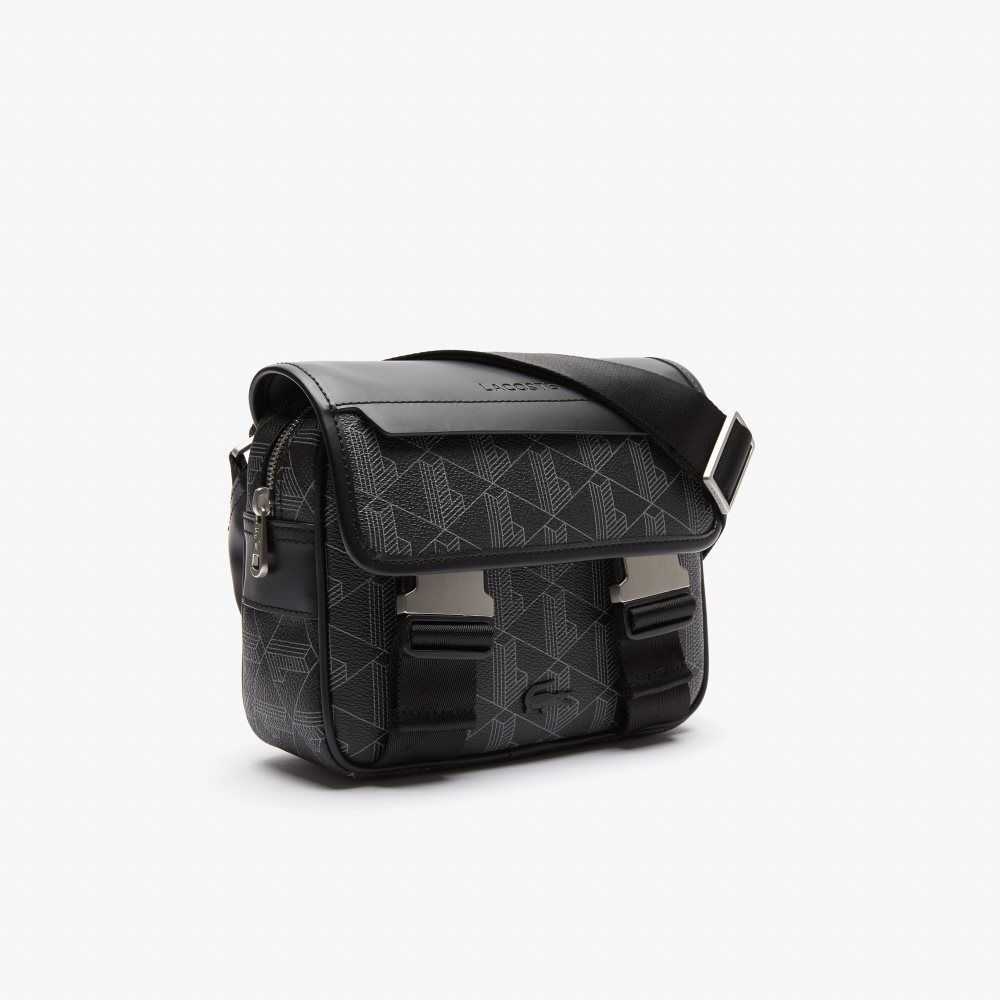 Lacoste The Blend Clipped Monogram Canvas Messenger Multicolor | 9716-NSVDC