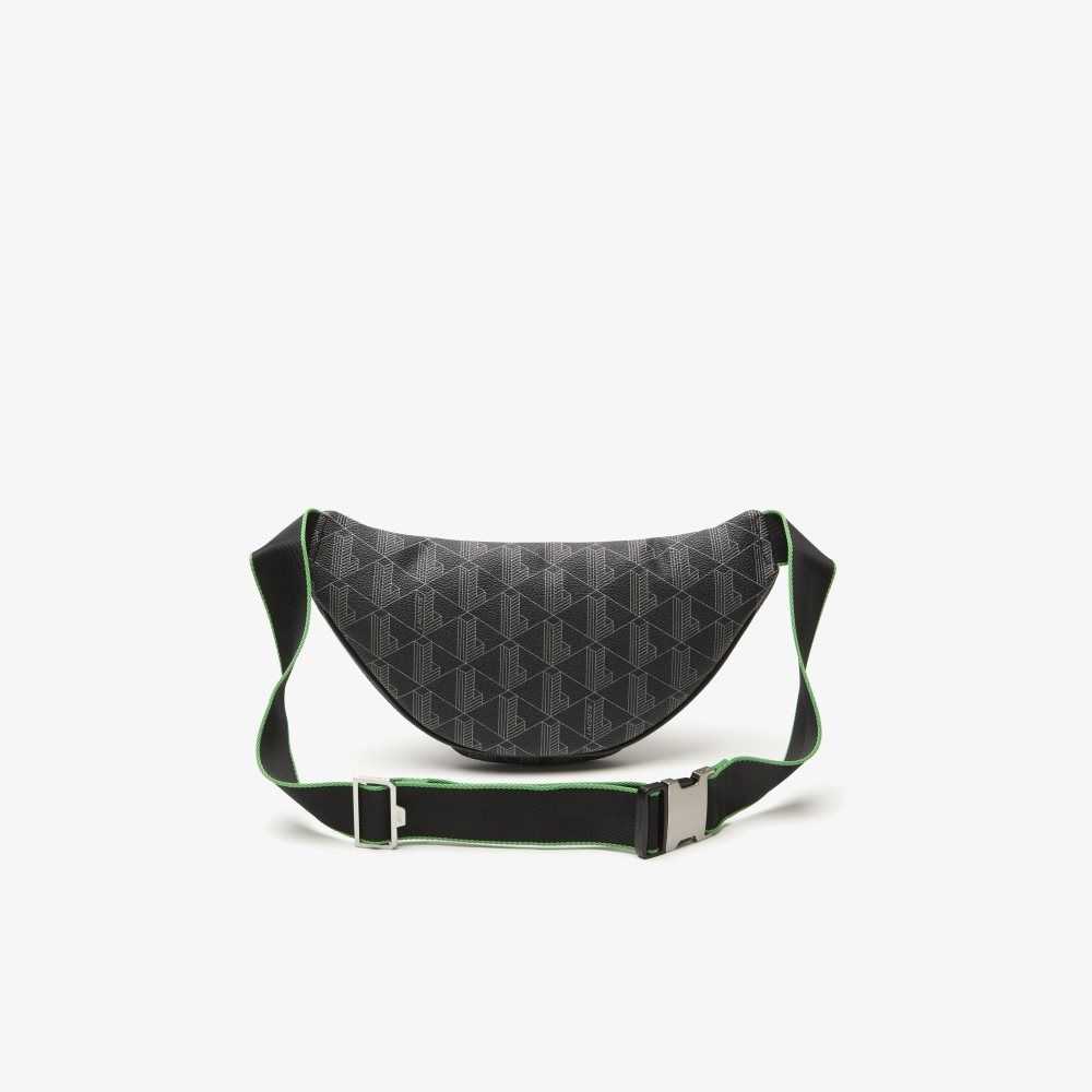 Lacoste The Blend Monogram Print Belt Multicolor | 5791-BKJNC