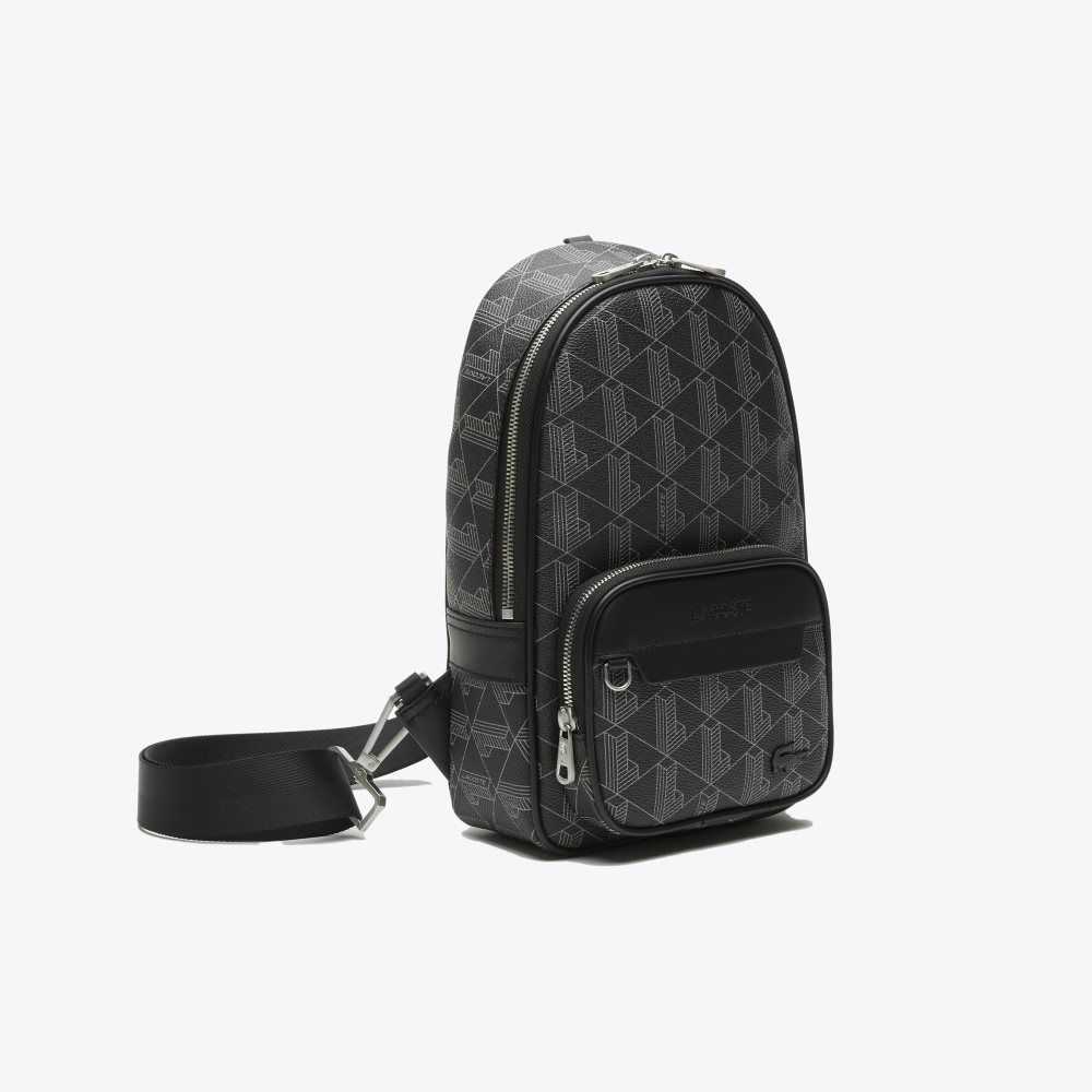 Lacoste The Blend Monogram Print Cross Body Multicolor | 4510-DEUJG