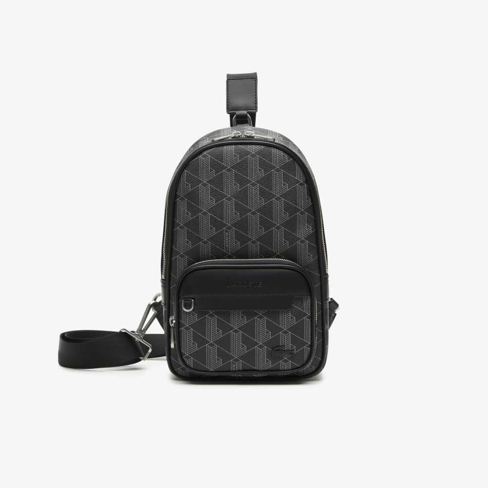 Lacoste The Blend Monogram Print Cross Body Multicolor | 4510-DEUJG